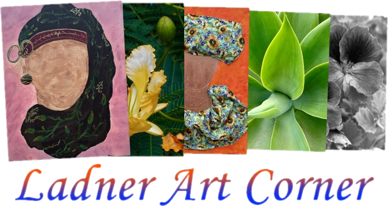 Artistic works of Monique Ladner featured in logo