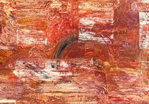Lively Abstract Painting featuring movement and stability