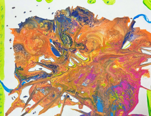 The Leak Acrylic Mixed Media Painting
