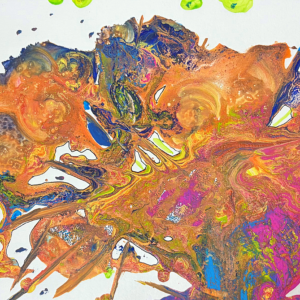 The Leak Acrylic Mixed Media Painting