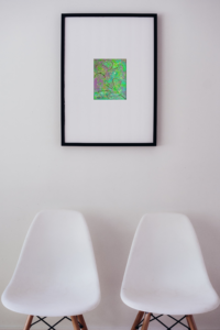 A painting shown on a waiting room